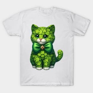 Clover Cat St Patricks Day T-Shirt